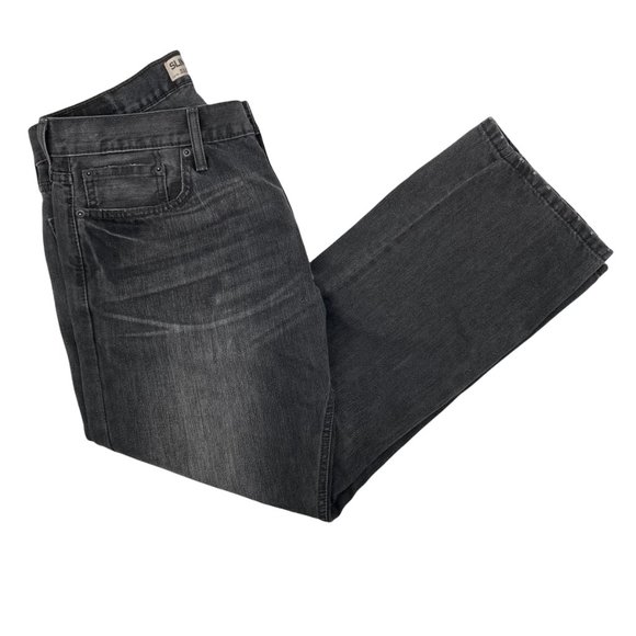 Levi's 514 Men's Charcoal Gray Slim Straight Leg Jeans - Picture 3 of 8